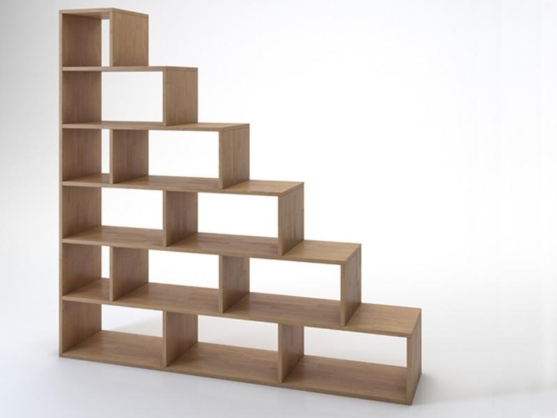 Stepped open bookcase